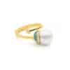 Kailis Aurora Green Lucernae Pearl Twist Ring