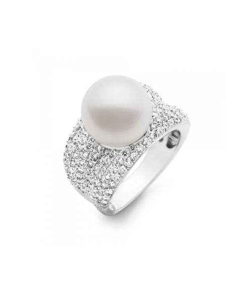 Kailis Pearl and White Diamond Adored Ring