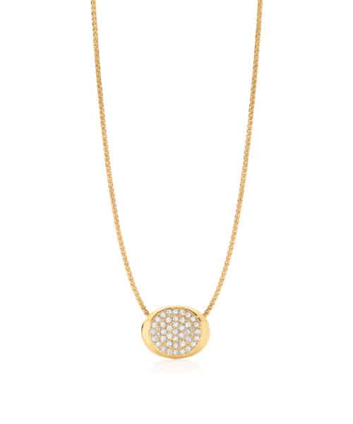 Zara Tindall by Calleija Saddle Suite Yellow Gold and White Diamond Pendant