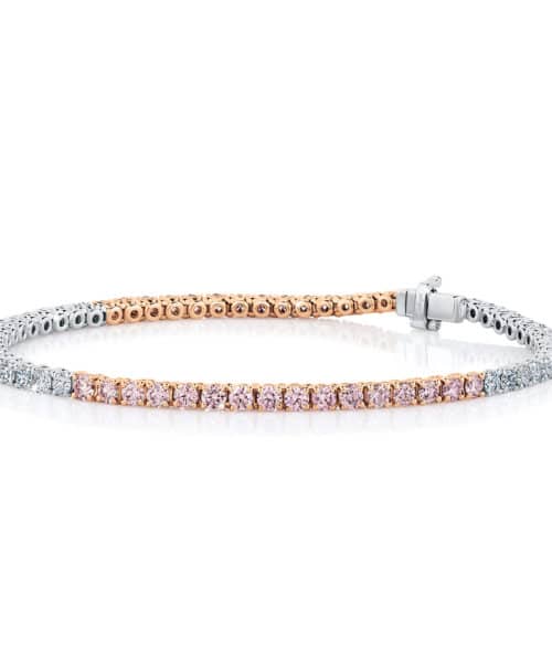 Argyle Pink™ Diamond and Mother of Pearl Bracelet