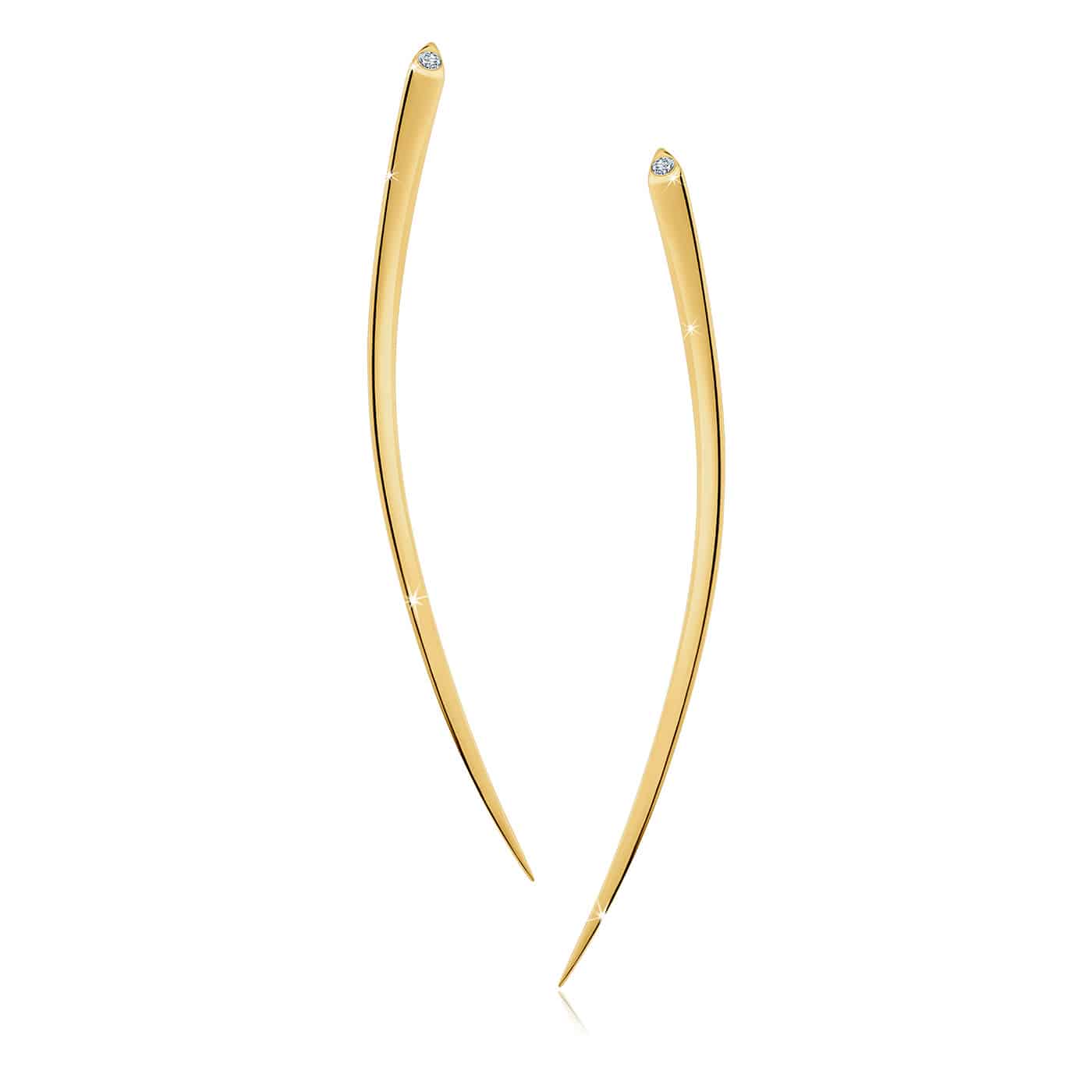 Zanna 18ct Yellow Gold Diamond Set Earrings Fine Jewellery and Argyle