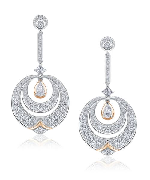 White Diamond Drop earrings