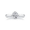 R4272 Lealla Platinum and 18ct Rose Bezel Set Solitaire Ring