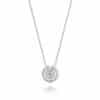 G10260 18ct White and Rose Gold Australian Pink Diamond™ with White Diamond Halo Pendant