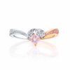 18ct White and Rose Gold Cluster Style Ring with Australian Argyle Pink Diamonds™ and White Diamonds R5020