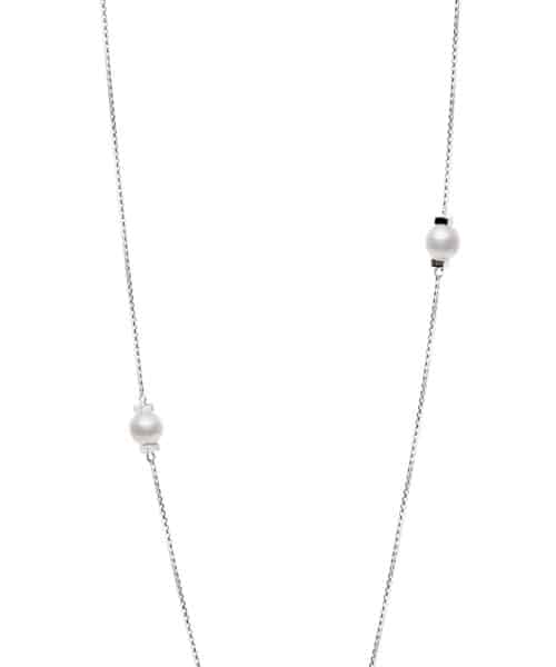 Q1000138 Kailis Contemp Silver Pearl Necklace