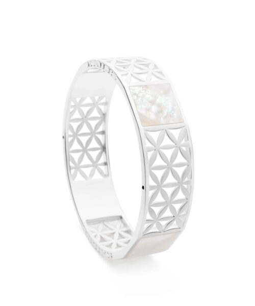Marine Reflection Mother Of Pearl Kailis Bangle