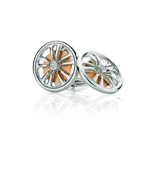 Q360053 Calleija for Aston Martin Wheel Cufflinks