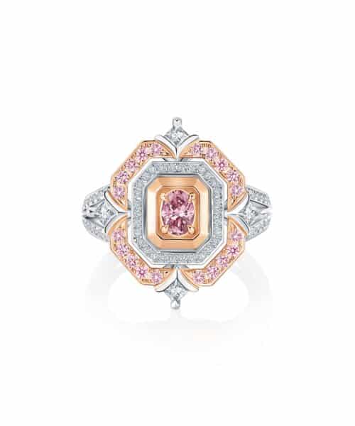 R5000 Yelena Platinum & 18ct Rose Gold 0.31ct Australian Argyle Pink Diamond™ Ring