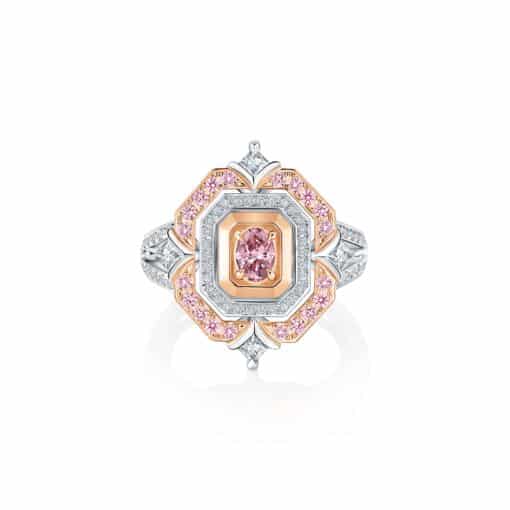 R5000 Yelena Platinum & 18ct Rose Gold 0.31ct Australian Argyle Pink Diamond™ Ring