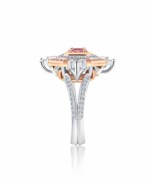 R5000 Yelena Platinum & 18ct Rose Gold 0.31ct Australian Argyle Pink Diamond™ Ring