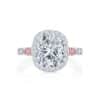 R5145 Louisette Platinum & 18ct Rose Gold 3.25ct Glacier® with Australian Argyle Pink Diamonds™ Ring