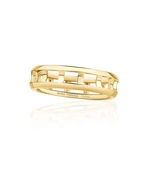 R4967 Zara Tindall by Calleija 18ct Yellow Gold Slim Coronet Ring