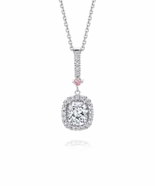 G11032 Mariette 18ct White Gold 1.33ct Glacier® Pendant