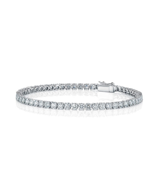 Vetra 18ct White Gold Diamond Set Tennis Bracelet