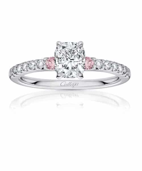 R4725 'Glacier' White and Argyle Pink Diamond