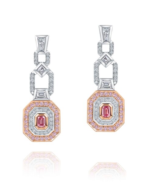 Tahila Argyle Pink Diamond Earrings G10829