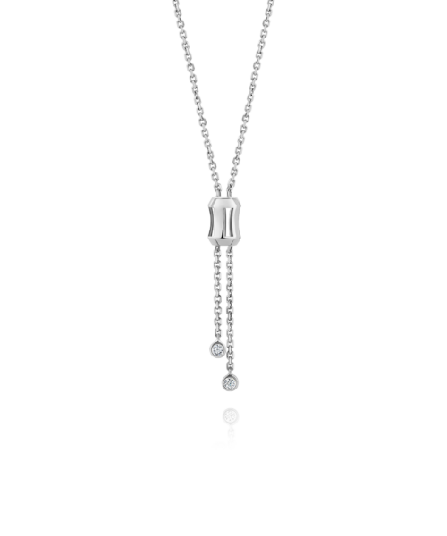 G10229 Zara Tindall by Calleija 18ct White Gold Diamond Set Coronet Lariat